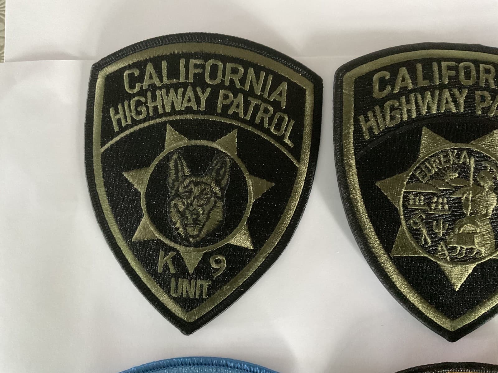 California Highway Patrol collectable Patch 8 pieces great Set new full size 6