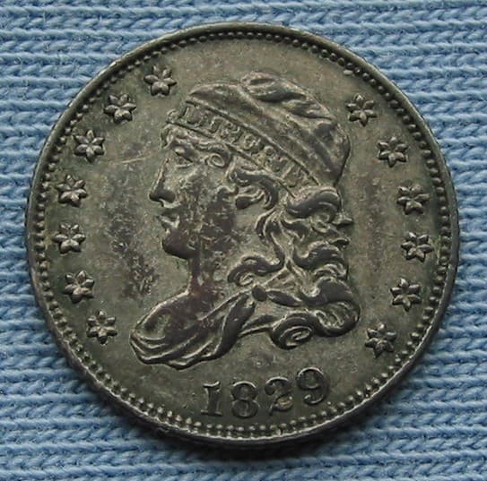 1829 Capped Bust Half Dime - great details, dark tone  (H10C 5C)
