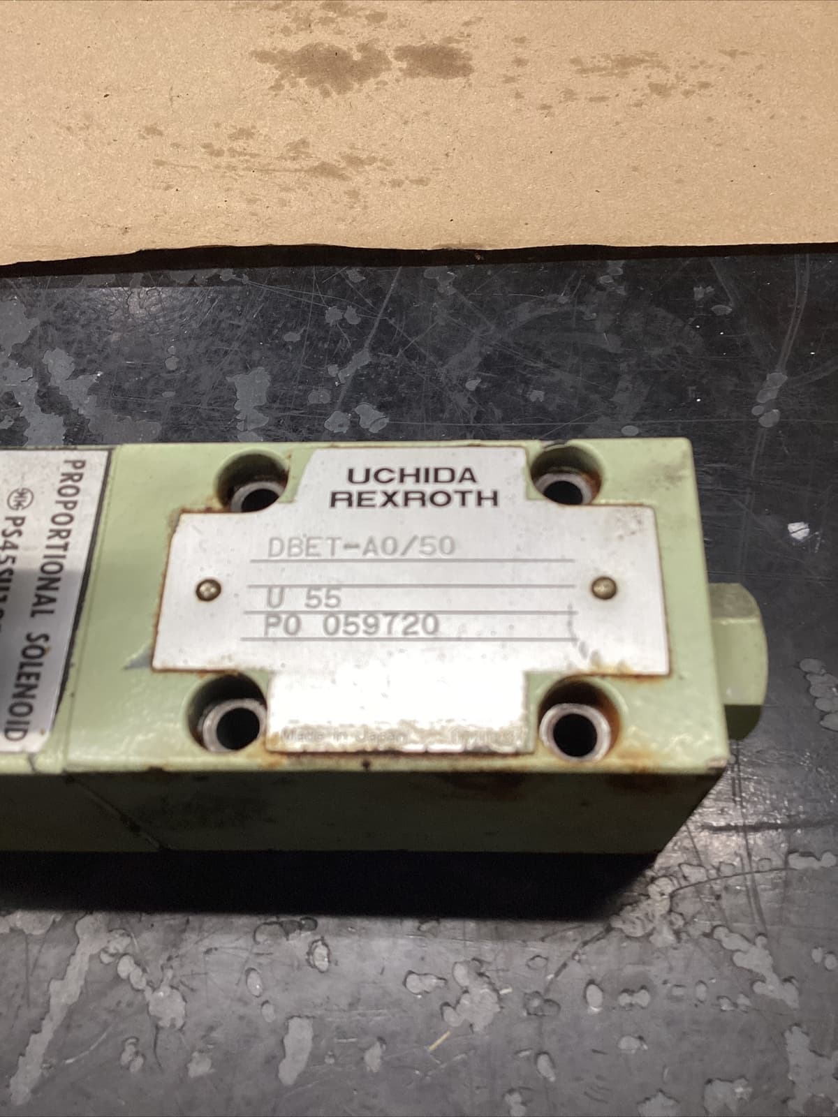 UCHIDA Rexroth Valve DBET-A0/50 PROPORTIONAL SOLENOID VALVE #715F39FML 4