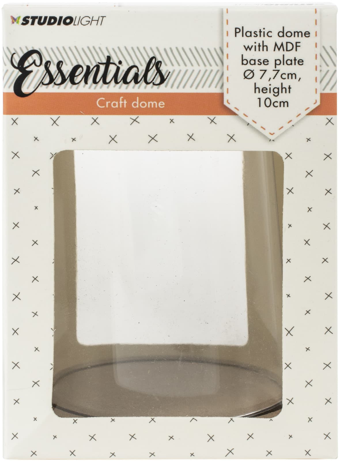 Studio Light Essentials Plastic Dome W/Base Plate-3"X4"