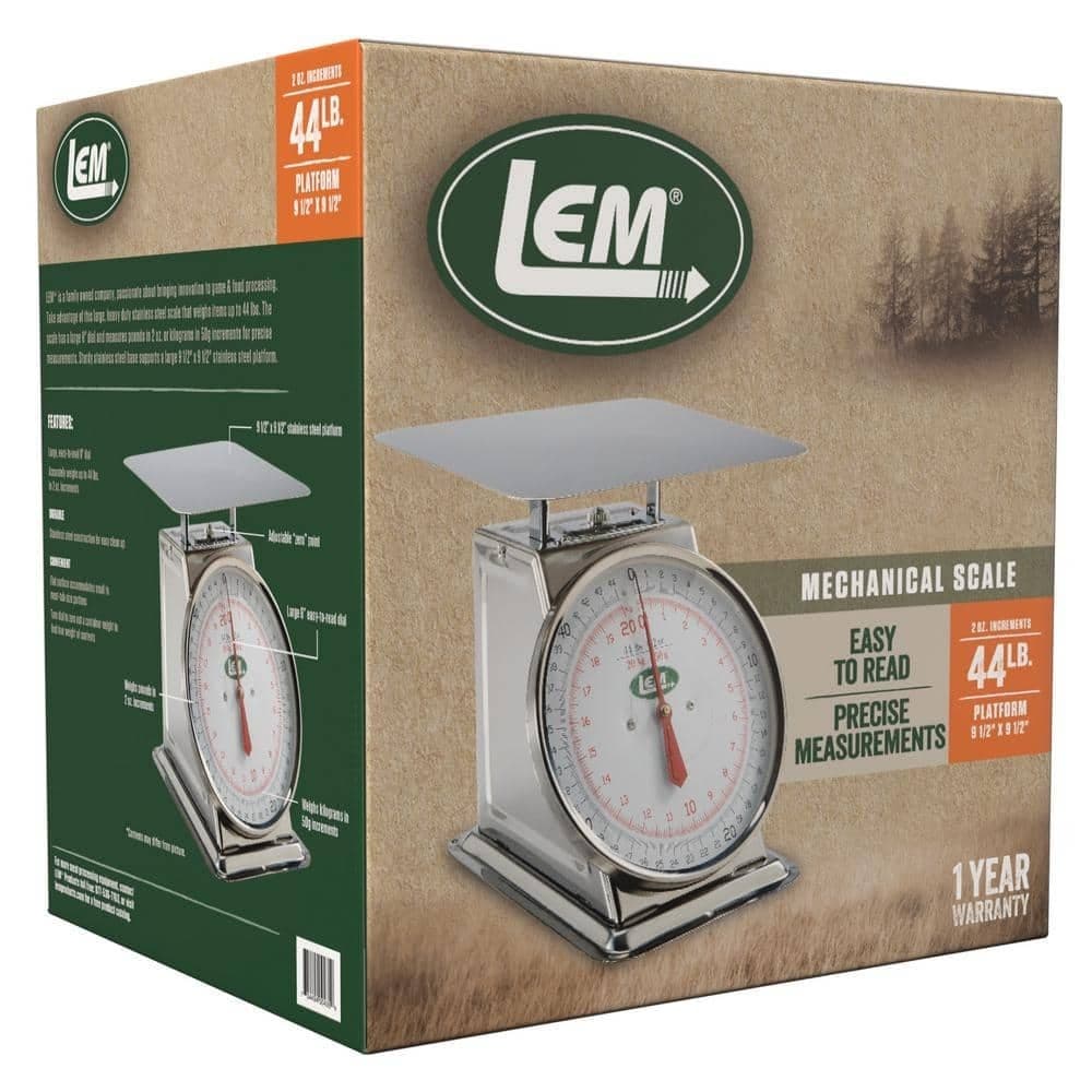 44 Lb Stainless Steel Analog Food Scale Analog Food Scale Weighing Large Heavy 5