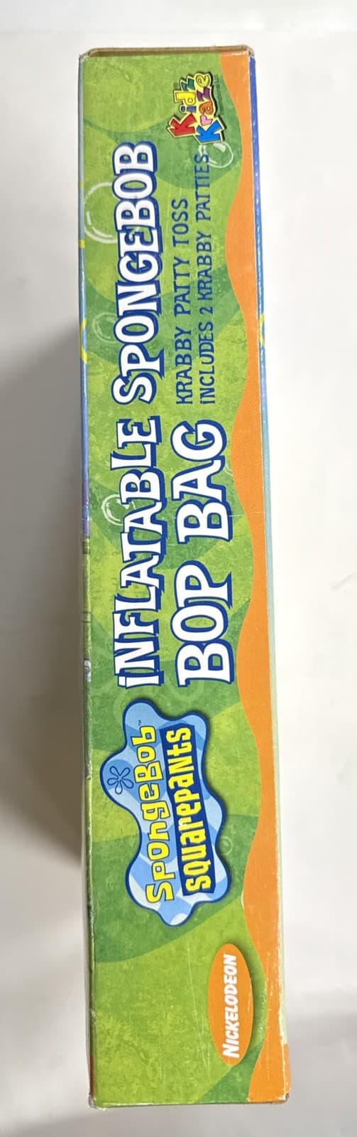 Nickelodeon SpongeBob Inflatable Bop Bag w/ 2 Krabby Patty Toss 2002 Vintage NIB 3