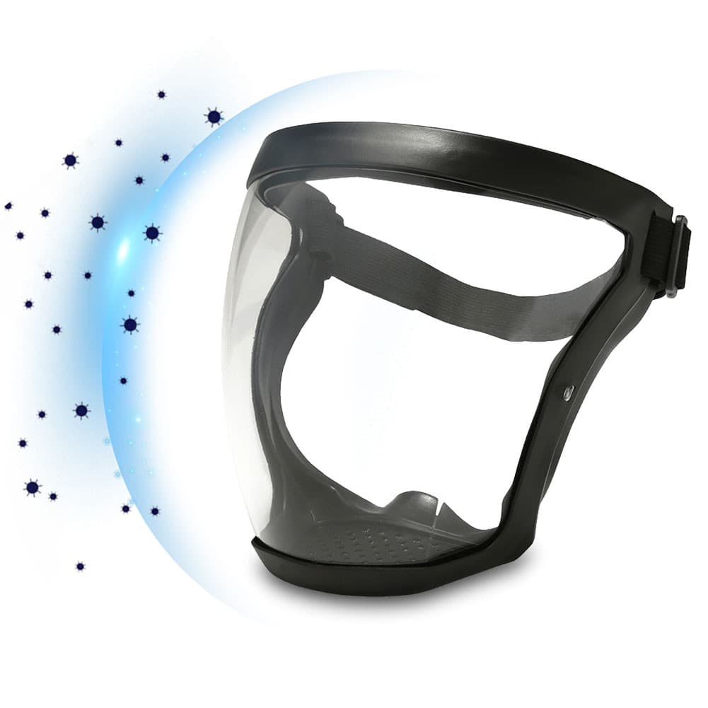 2xAnti-Fog Face Shield Protective Cover Transparent Full Shield Mask with Filter 3