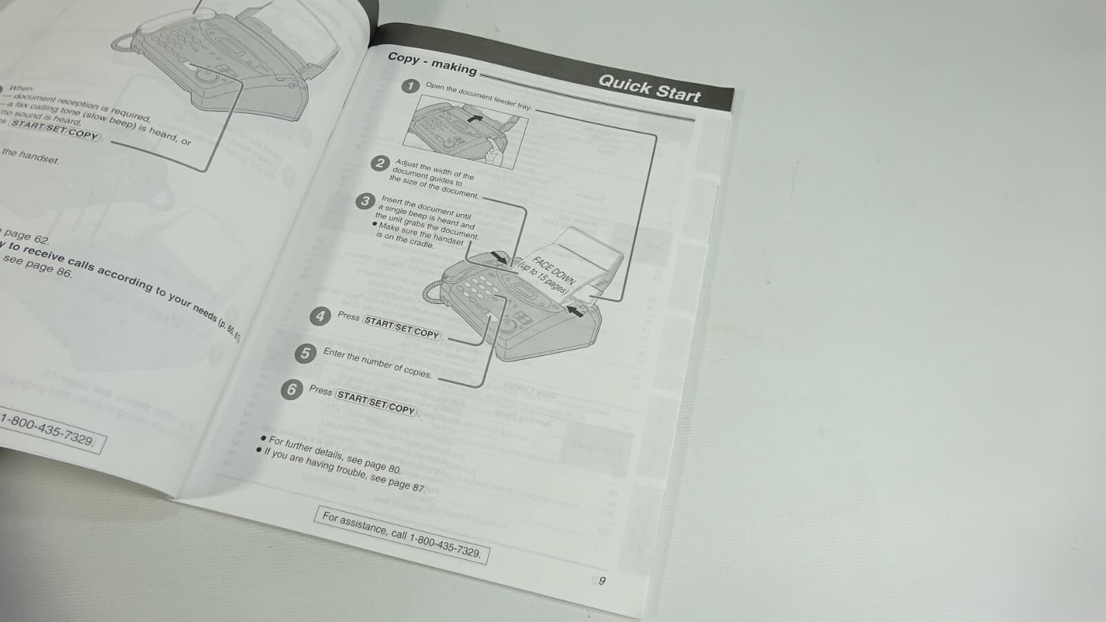 Panasonic Fax Machine KX-FP105 Manual Operating Instructions 5