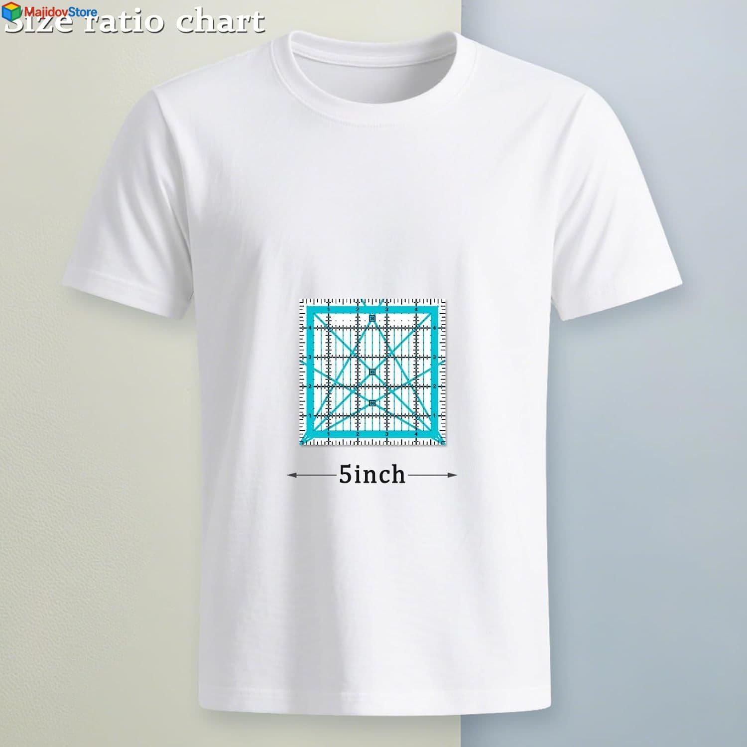 Quilting Rulers, Sewing Rulers, 4 Piece Quilting Square Templates, Acrylic Ruler 4