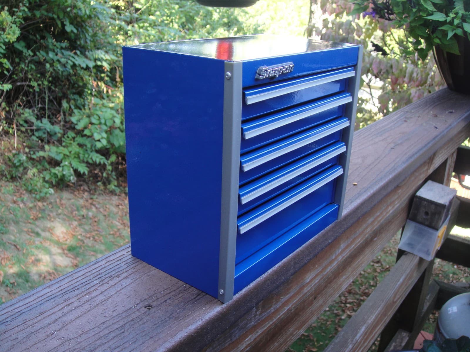 Snap On Tools Royal Blue 5 Drawer Mini Micro Tool Box Bottom Chest 2