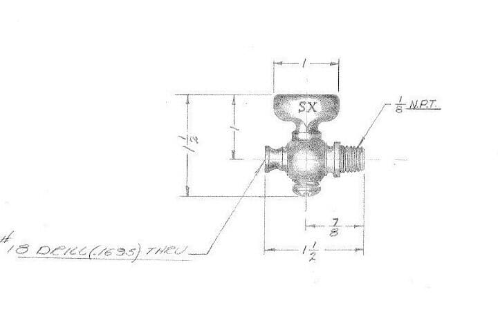 Brass Drain Pet Cock Valve Hit Miss Gas Air Engines Motor 1/8 inch NPT AC6 2