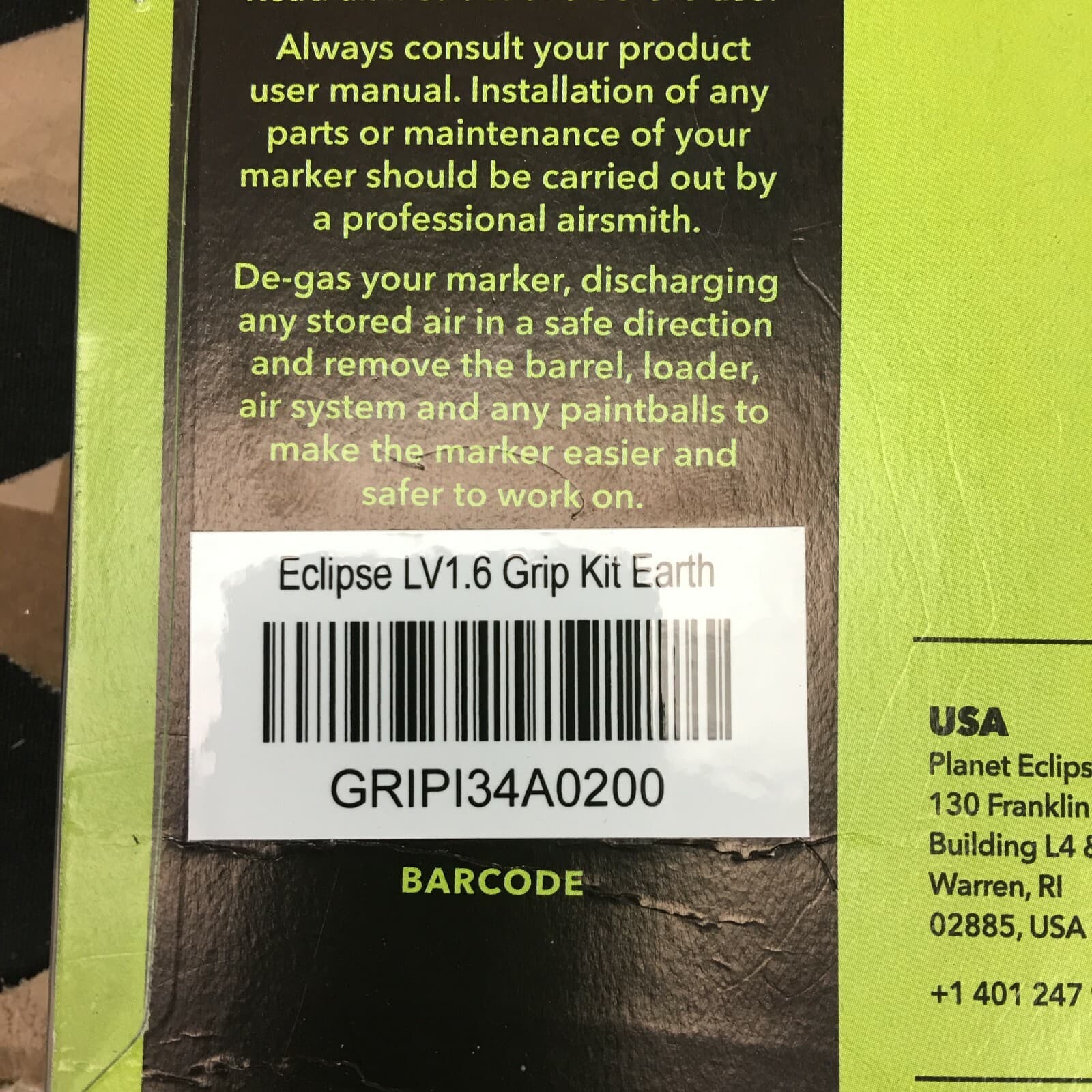 NEW Planet Eclipse Ego LV1.6/LV1.5/LVR/LV1.1/LV1 Colored Grip Kits - Earth 5