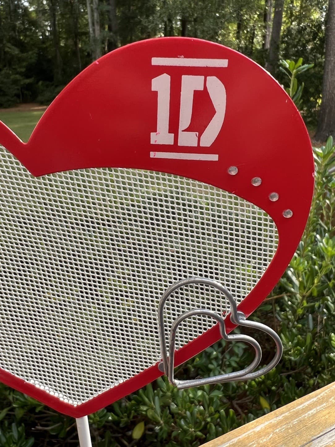 One Direction Heart shaped Jewelry Holder 1D Harry Zayne Niall Liam 2012 HTF EUC 3