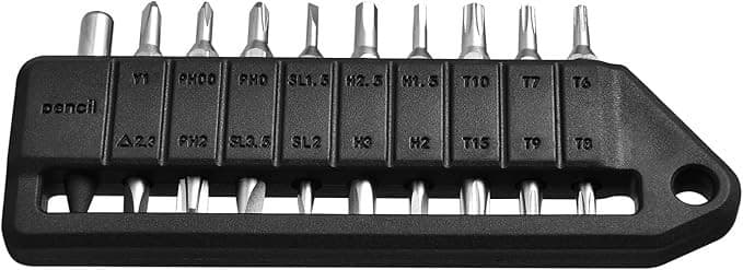 OKNIFE MBS1 4mm Hex Bit Screwdriver Set 9 PCS Durable S2 Tool Steel Double-Ended 6