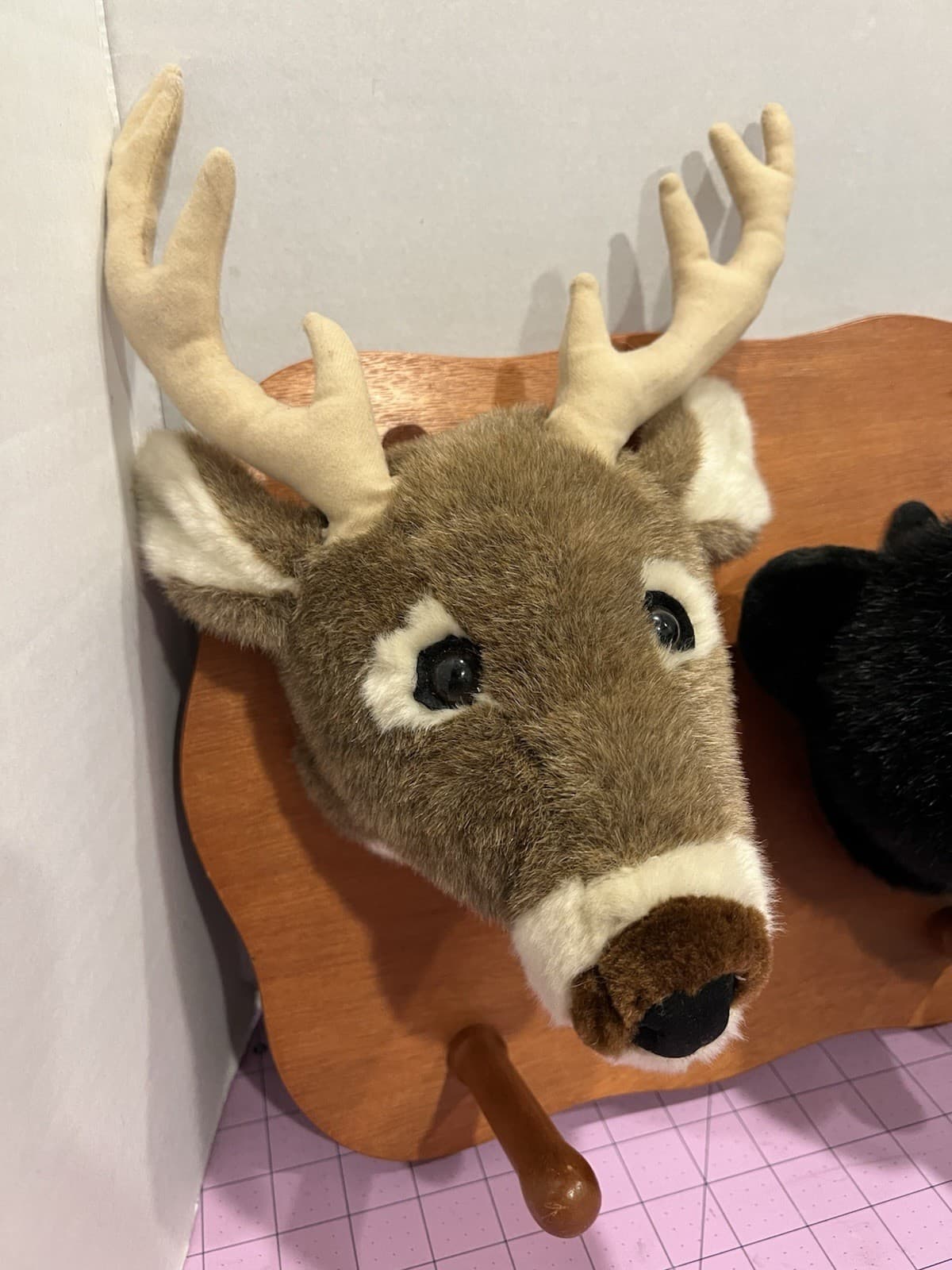 Taxidermy Plushy Animal Trophy Hunt Coat Rack Deer Bear Moose Kid Room Hunting 4