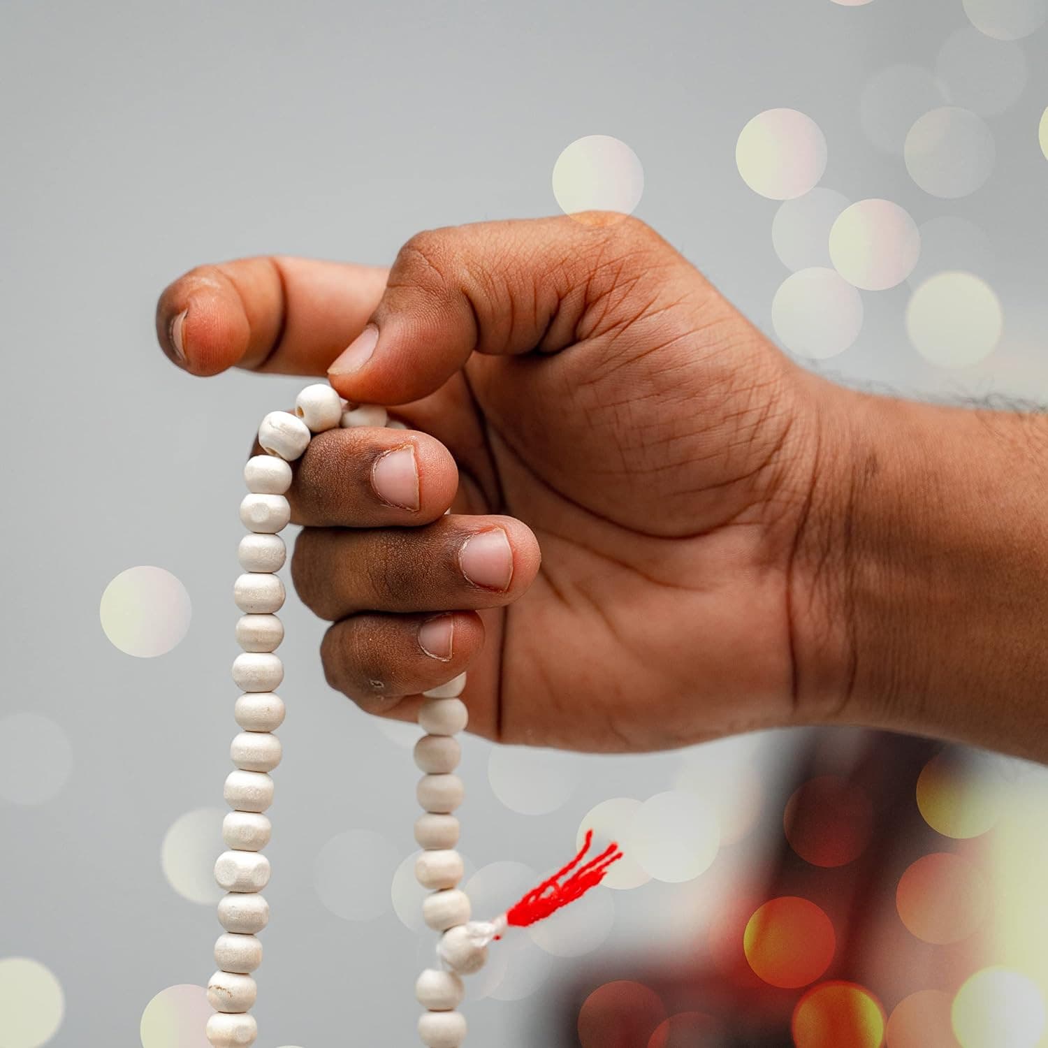 Set of Tulsi Holy Basil Jaap Jap Mala Beads and 2 Japa Mala Bag Gomukhi Japa Bag 2