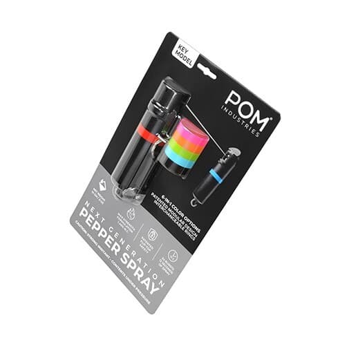 POM Pepper Spray Flip Top Snap Hook - Maximum Strength OC Spray (Up to 12 Ft.) 2