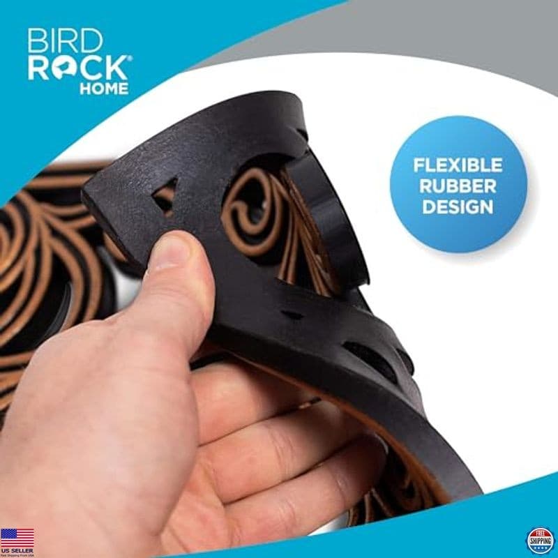 BIRDROCK HOME Copper Decorative Rubber Stepping Stones - Set of 3 Garden Pavers 4