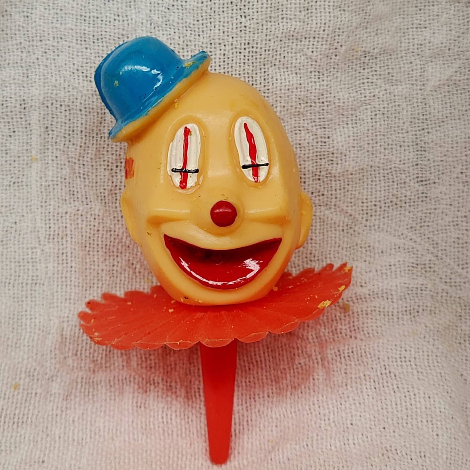Lot of 36 Vintage Clown Cake Cupcake Picks 12 Large 24 Small New in Bags 2