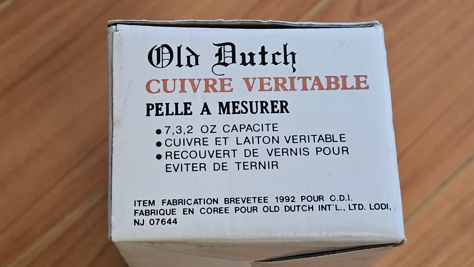 Old Dutch Scoop Set Solid Copper And Brass #701 4pc 4