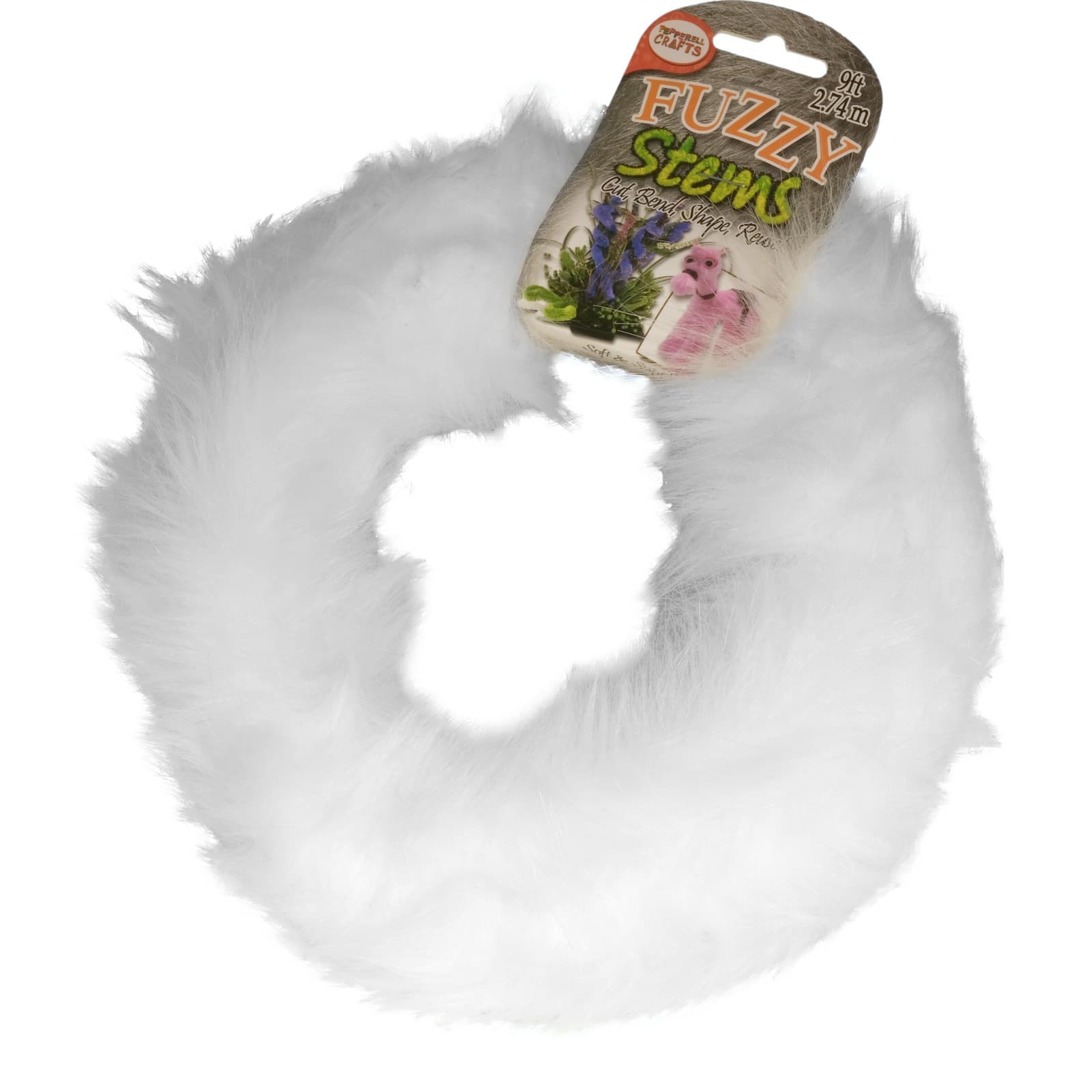 Fuzzy Craft Stems 9 Feet - Lion Mane & White Combo 3