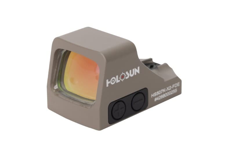 Holosun HS507K-X2 FDE Multi-Reticle Circle Dot Red Dot Sight w/Shake Awake 3