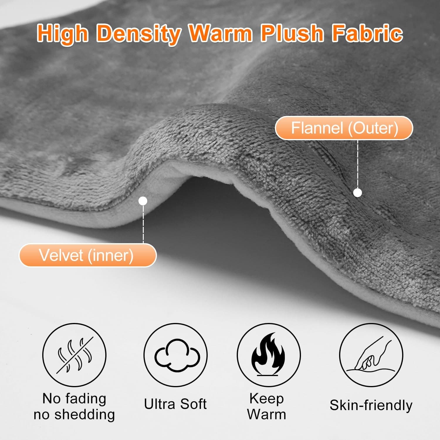 Heating Pad for Back Pain Relief Weighted Heating Pad for Neck and Shoulder C... 5