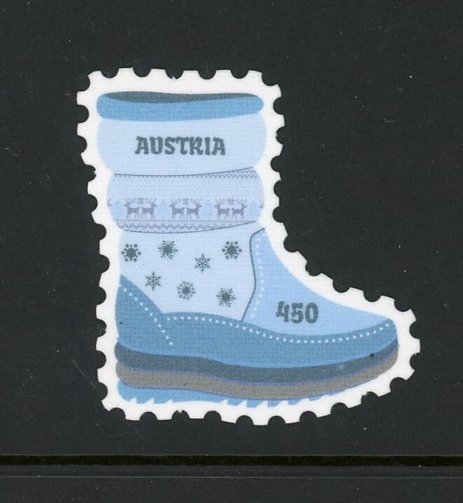 Austria 2024 Snow Boot S/S MS Odd Shaped Stamp Unusual MNH **