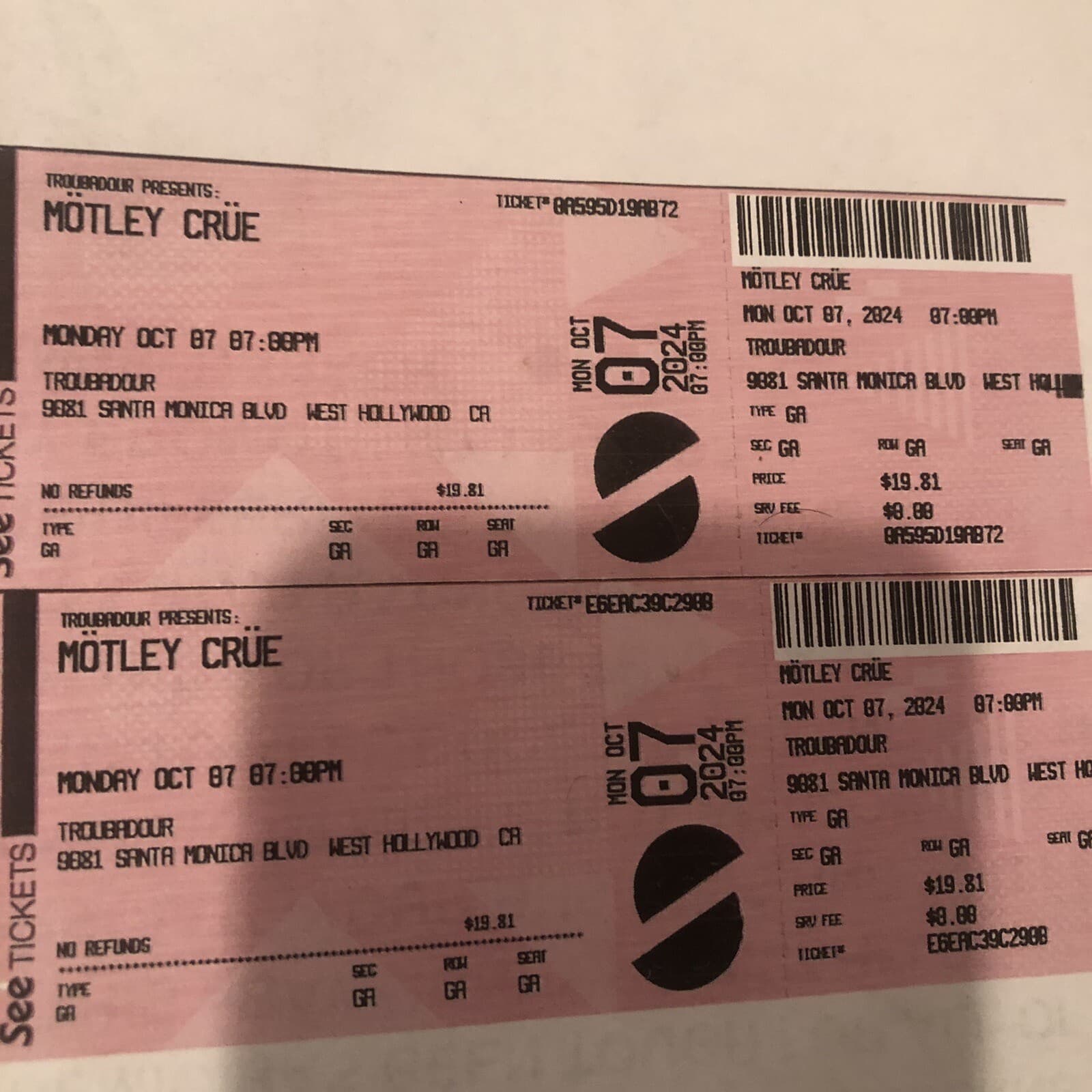 MOTLEY CRUE SUNSET STRIP 10/09 TAKE OVER POSTER #18/100  RARE SOLD OUT LOOK!! 2