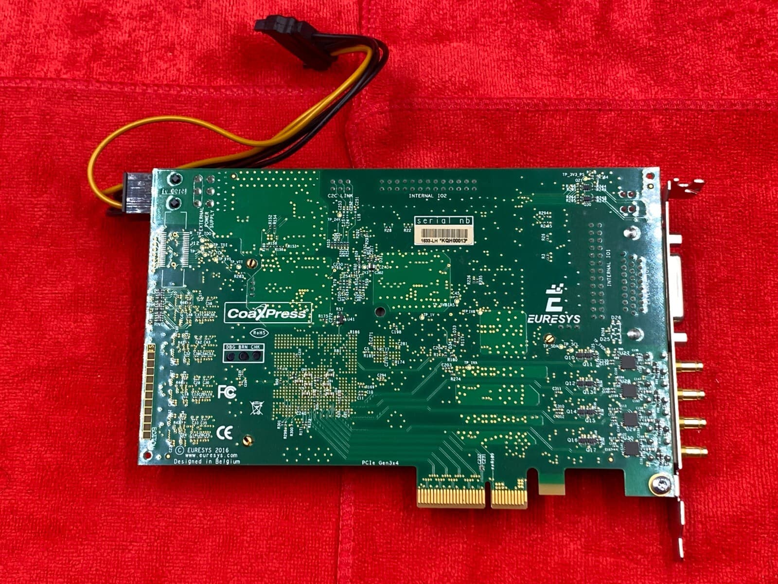 EURESYS COAXLINK QUAD G3 LH 1633-LH PCIe 3.0 Four CoaXPress CXP-6 connections 6