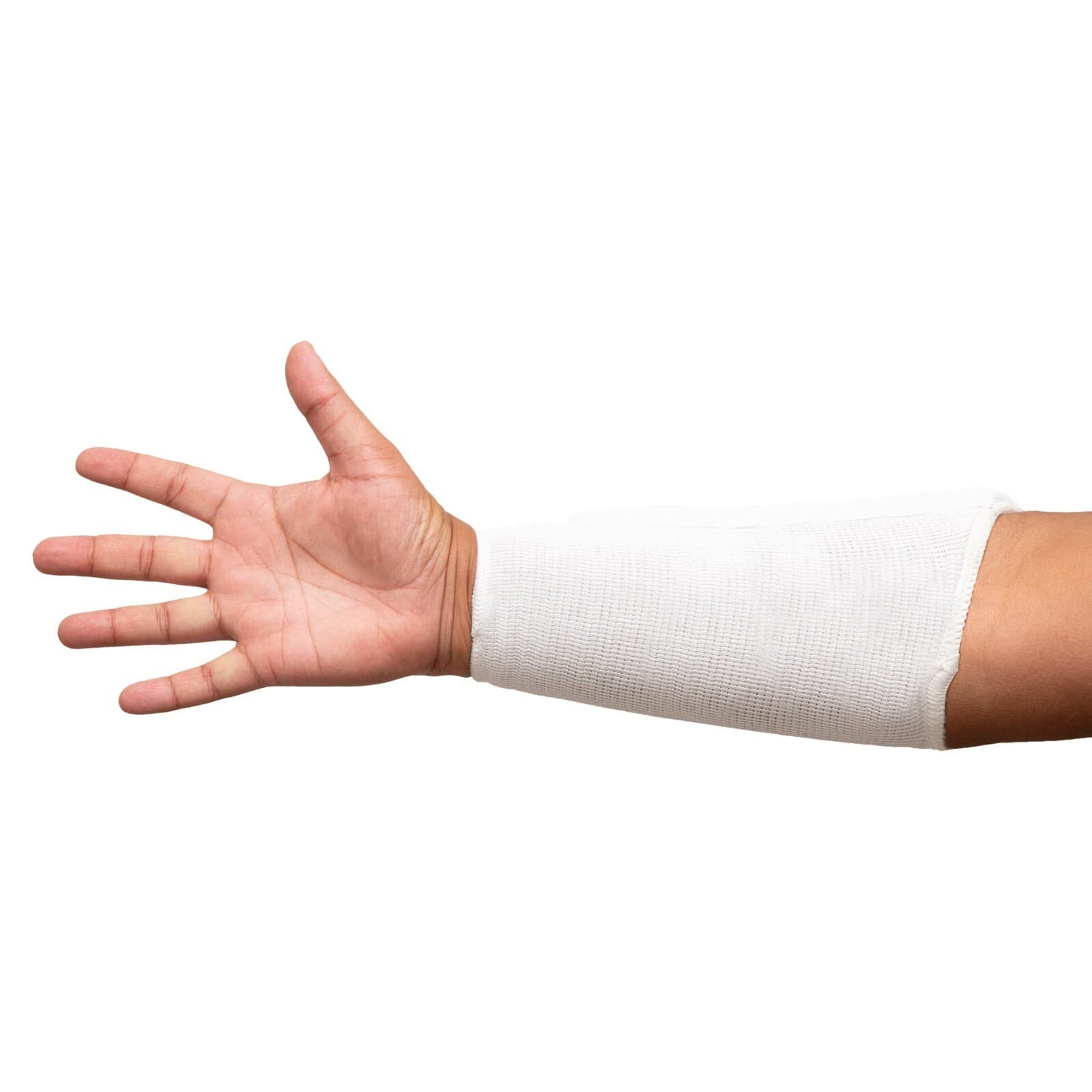 AWMA ProForce Forearm Guard, Cloth, White, Adult Large 2