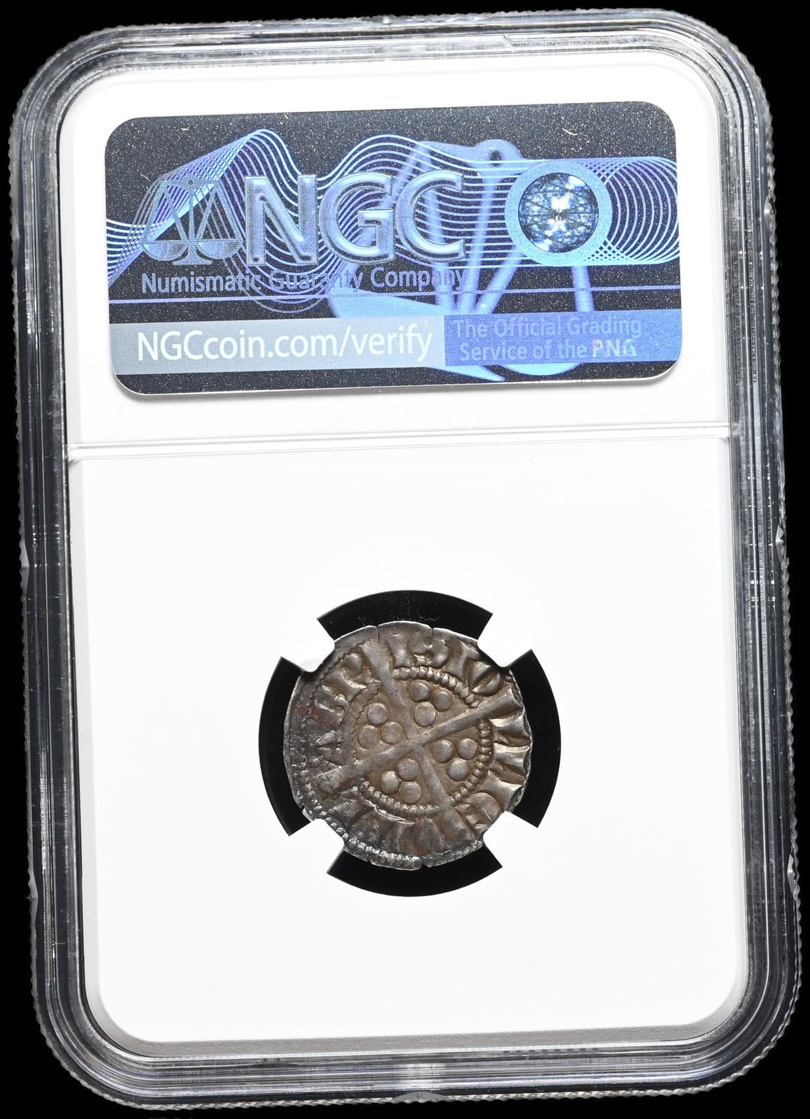 ENGLAND. Edward I Longshanks, 1272-1307. Silver Penny, Bristol, S-1416, NGC AU53 4