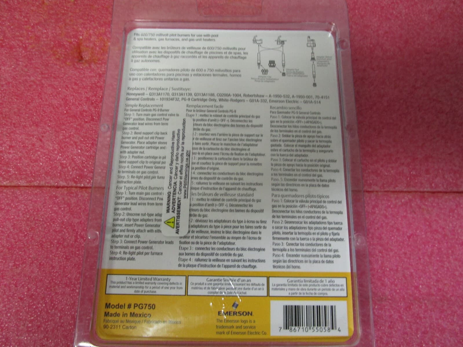 White-Rodgers Professional Power Generator 36" Universal 750 Millivolt - #PG750 2