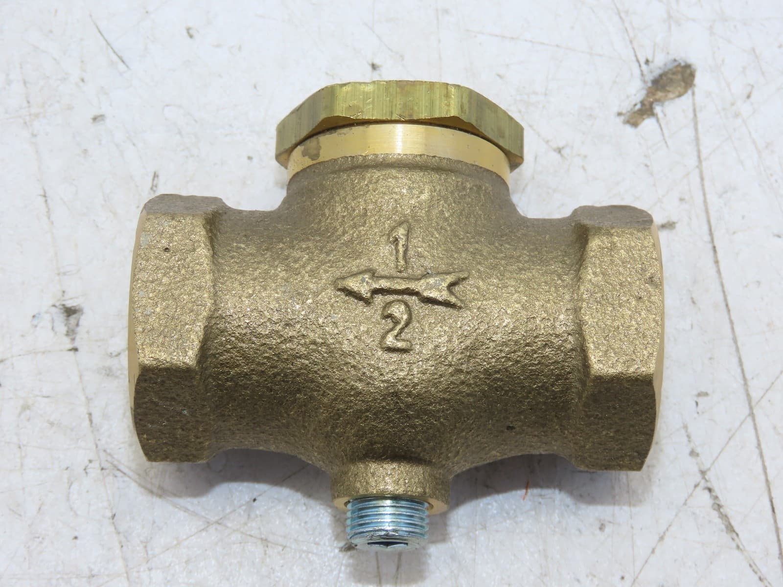 CONTROL DEVICES CB50 Check Valve Air Brass 1/2 in (F) NPT 250 psi Pressure 6