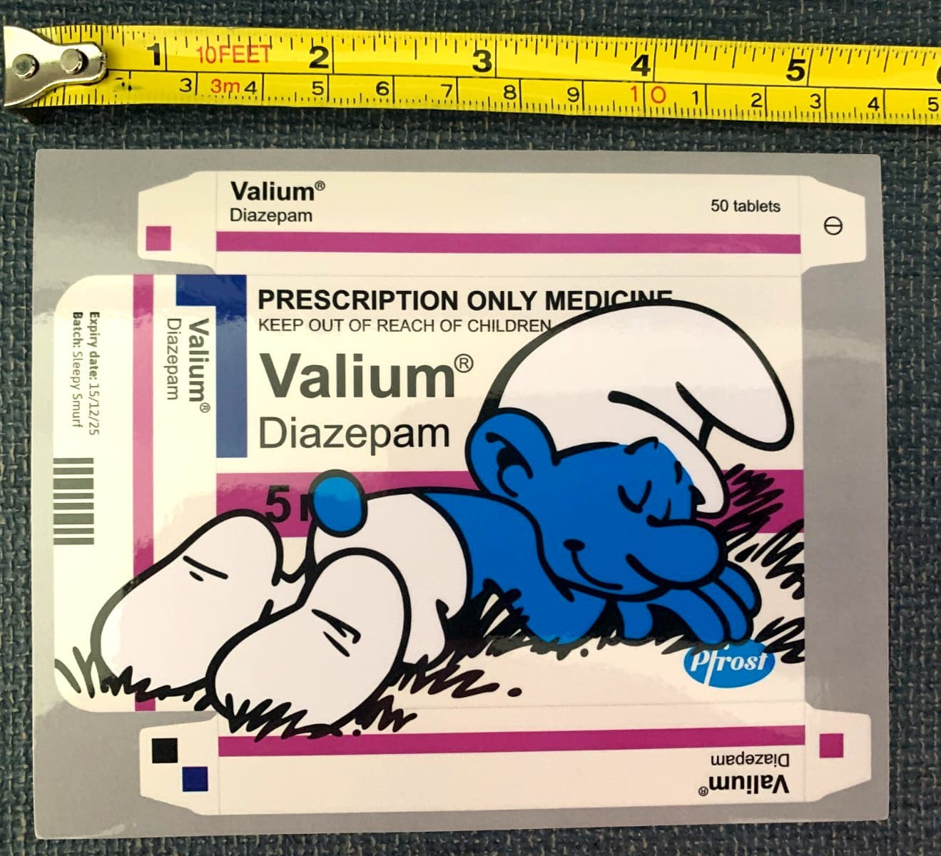 BEN FROST  Sticker   Valium Dizepam