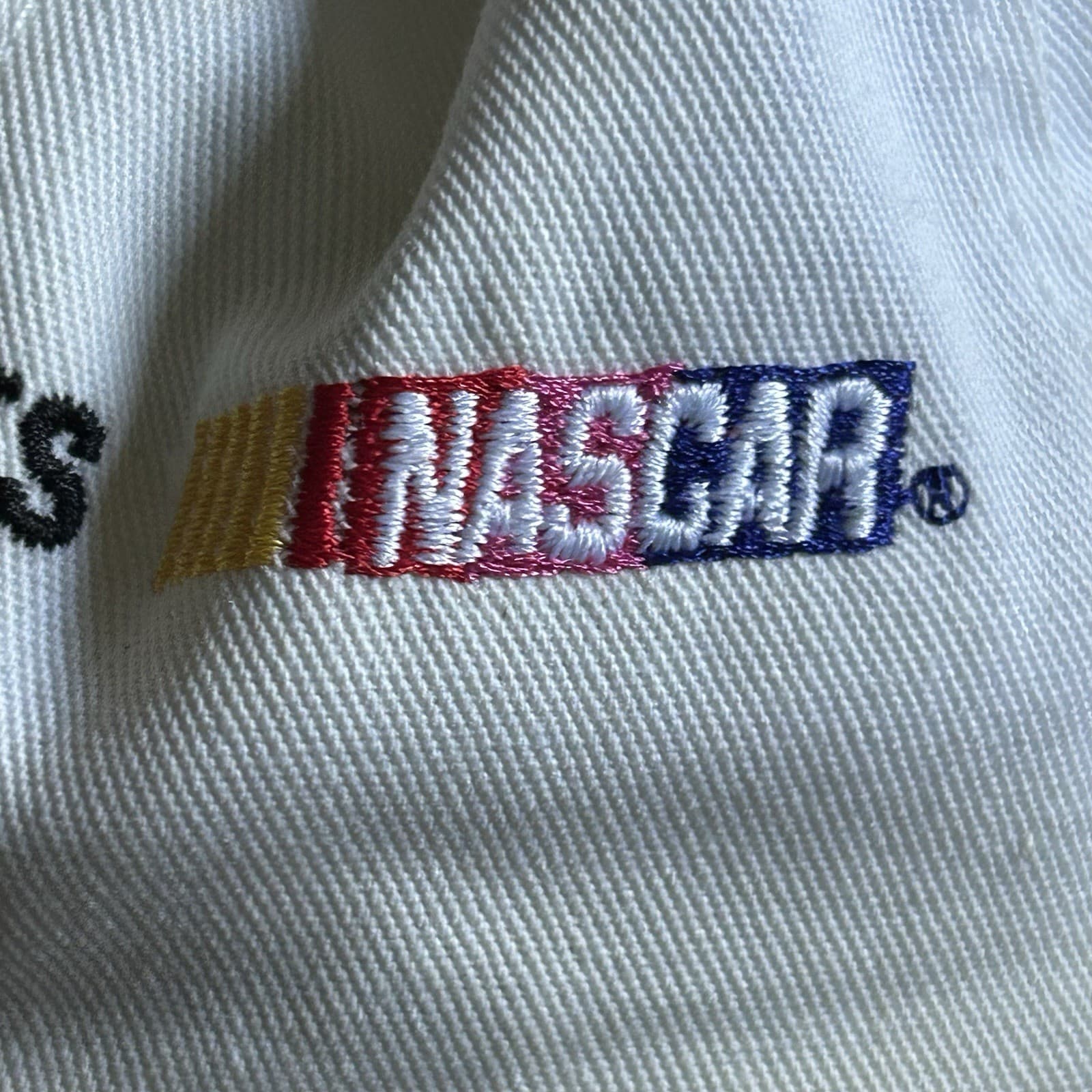 International Drives NASCAR Racing Cap Hat Flag White Strapback USA Made Vintage 4