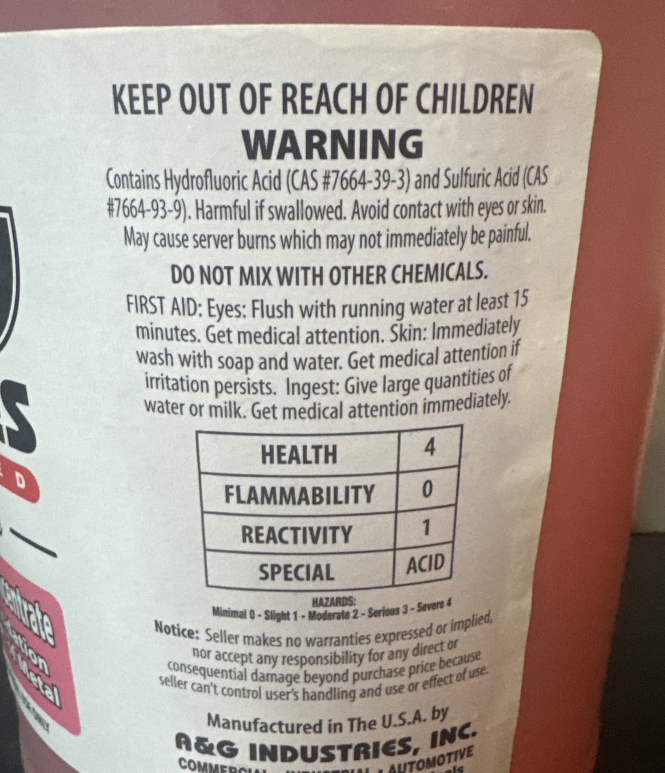 Aluminum Brightener Concentrate Removes Rust Oxidation Brighten All Metal 1 Gal 4