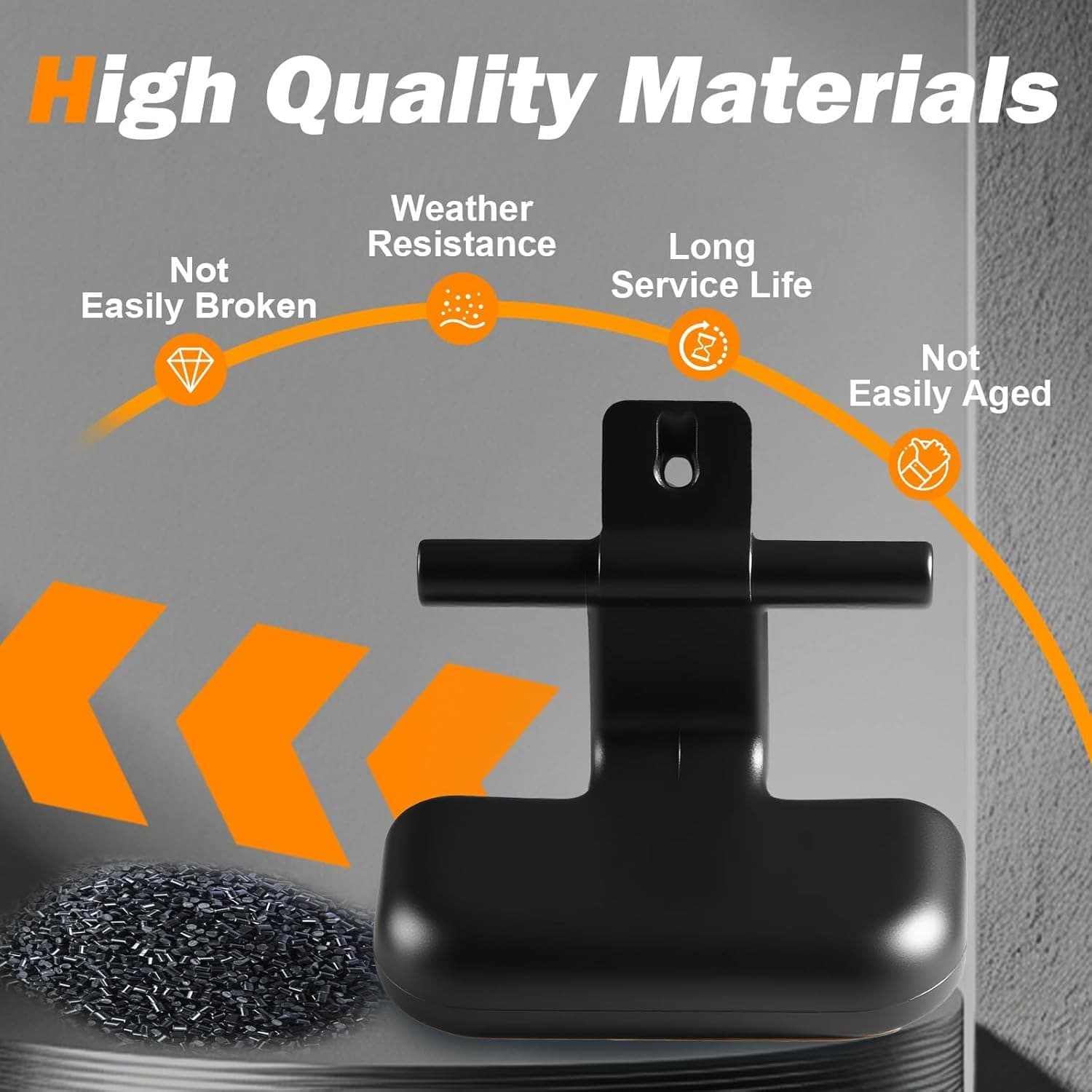 Black Upper Lower Armrest Center Console Armrest Latch Clip Compatible with S 4