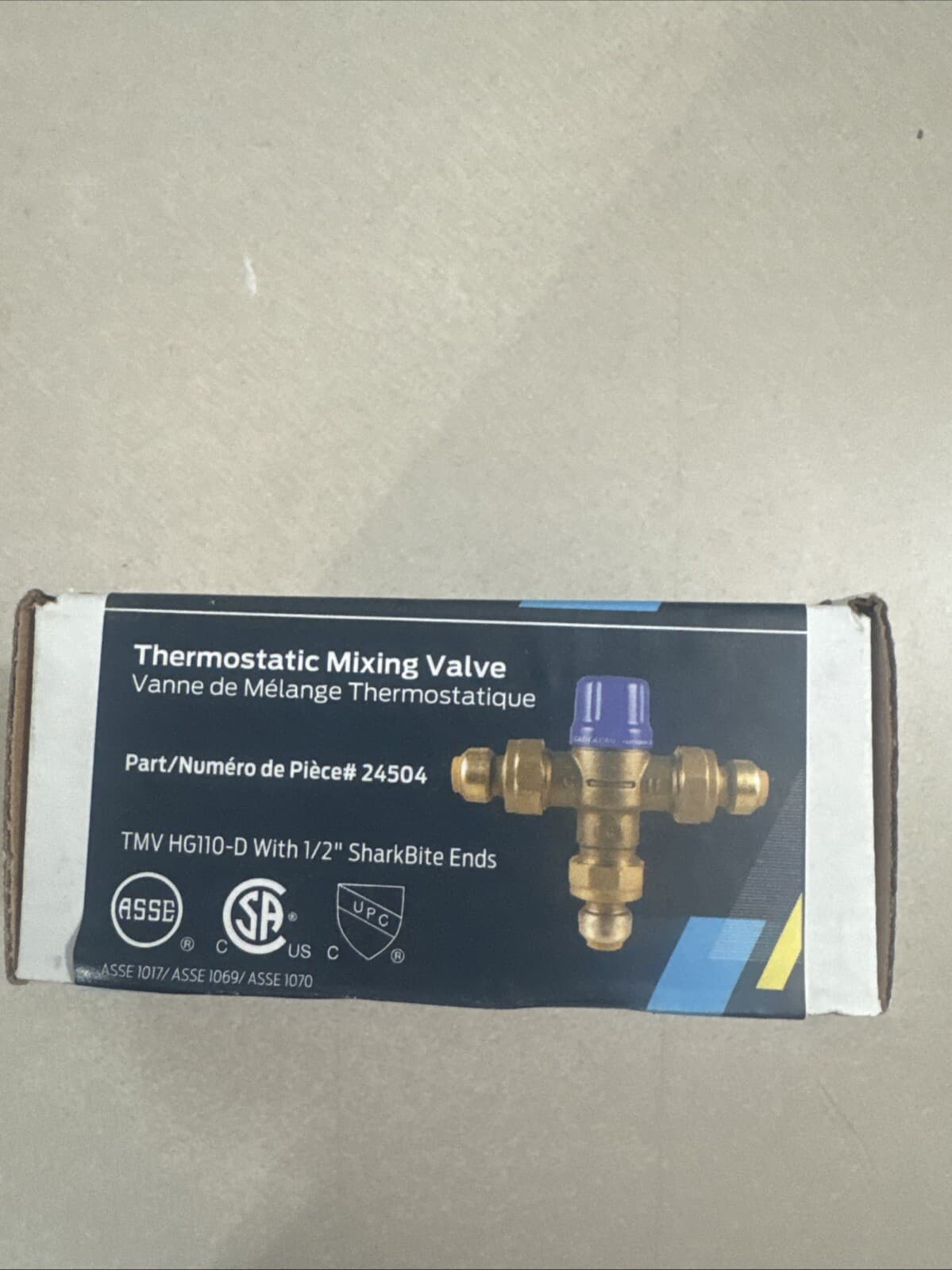 Cash Acme HG110-D Thermostatic Mixing Valve with 1/2" SharkBite Ends 2