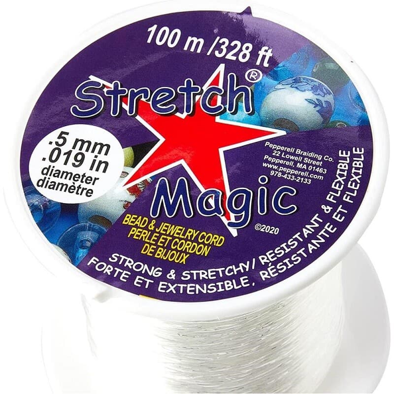 NEW! Stretch Magic Bead & Jewelry Cord 100 Meters/Pkg ~ .5mm CLEAR
