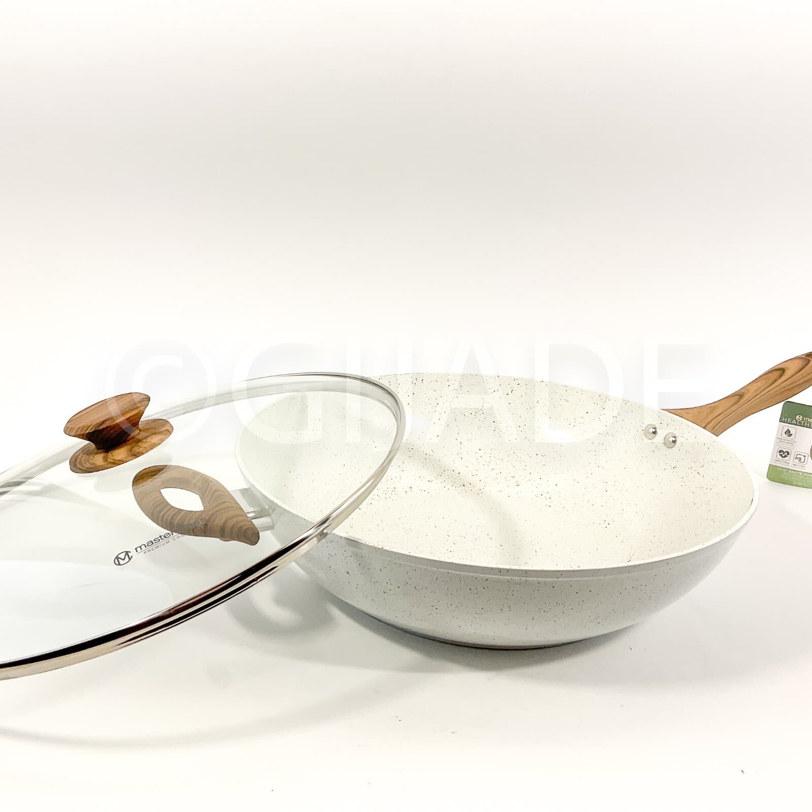 Masterclass Healthy Options Coating Ceramic 6.4-qt- 13.5" Big Sauté Pan Pot  Lid 3