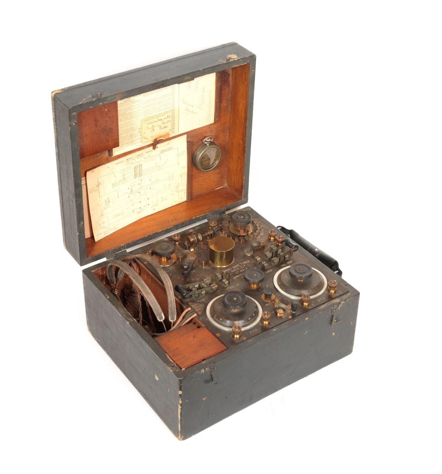 1916-17 Marconi / J&P Mark III Short Wave Radio Tuner * Historic WWI Trench Set 4