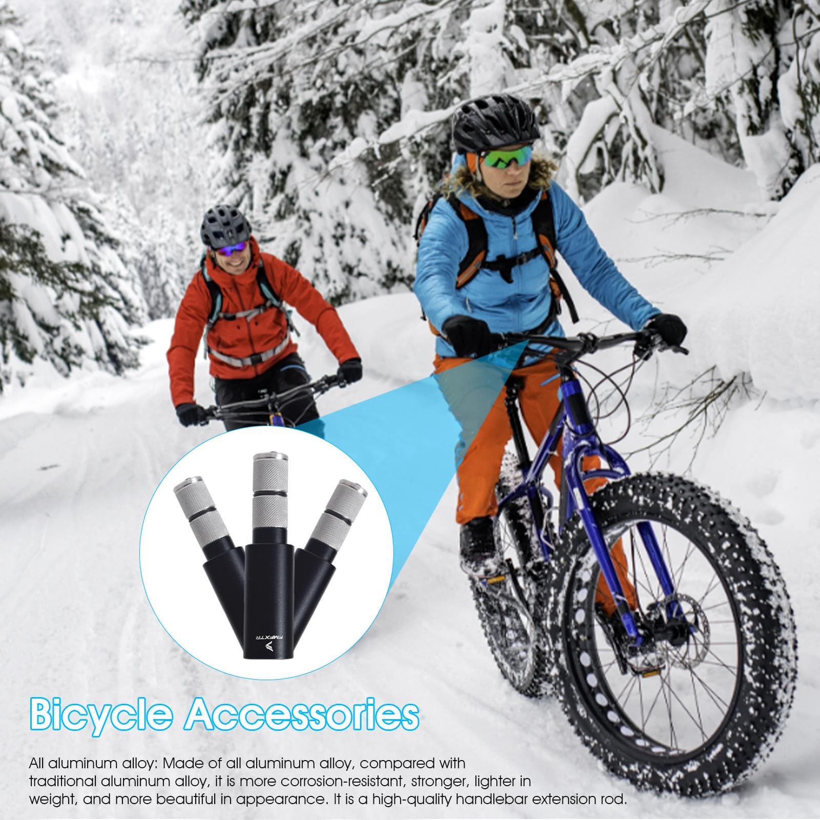 Handlebar Bar End Extension Plug Aluminum Alloy Handlebar Extender for MTB Bike 5