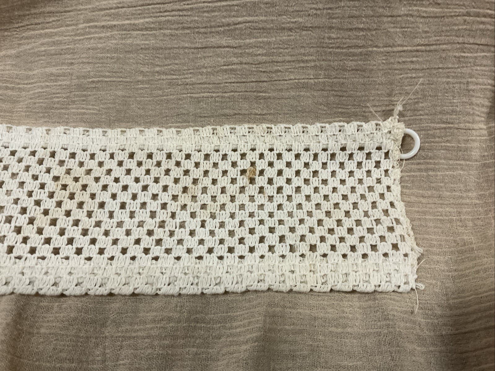 VTG Crochet Curtain Tie backs 1ct 5