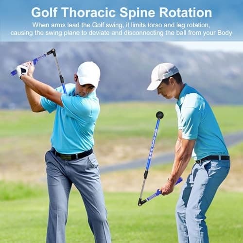 Golf Swing Trainer aid - Golf Training aid to Improve Hinge, Forearm BLUE 5