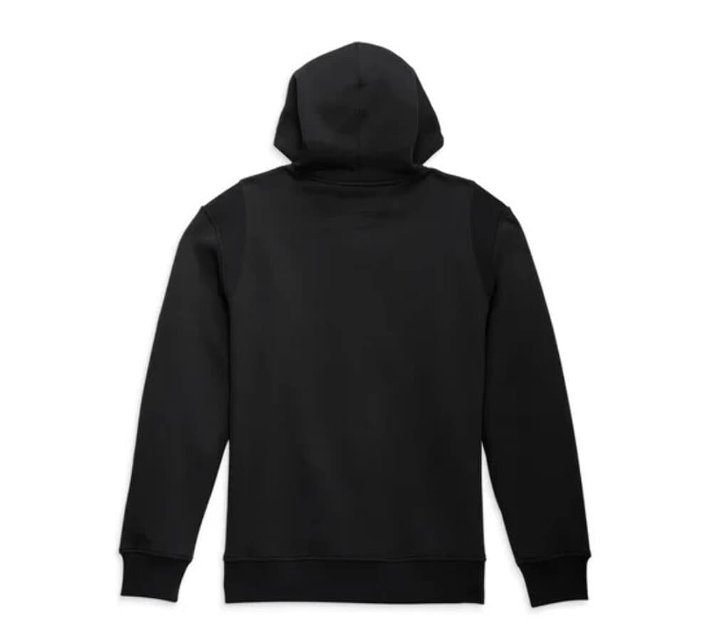 NEW HARLEY DAVIDSON 96018-23VM Men's Staple Zip-Up Hoodie Black Beauty L 3
