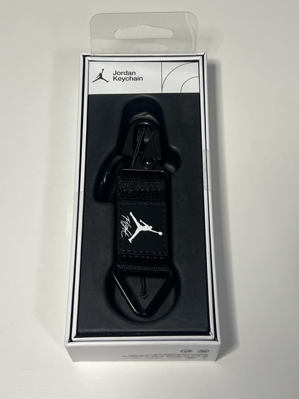 Nike Air Jordan Flight Mens Key Holder Keychain Black NWT 3