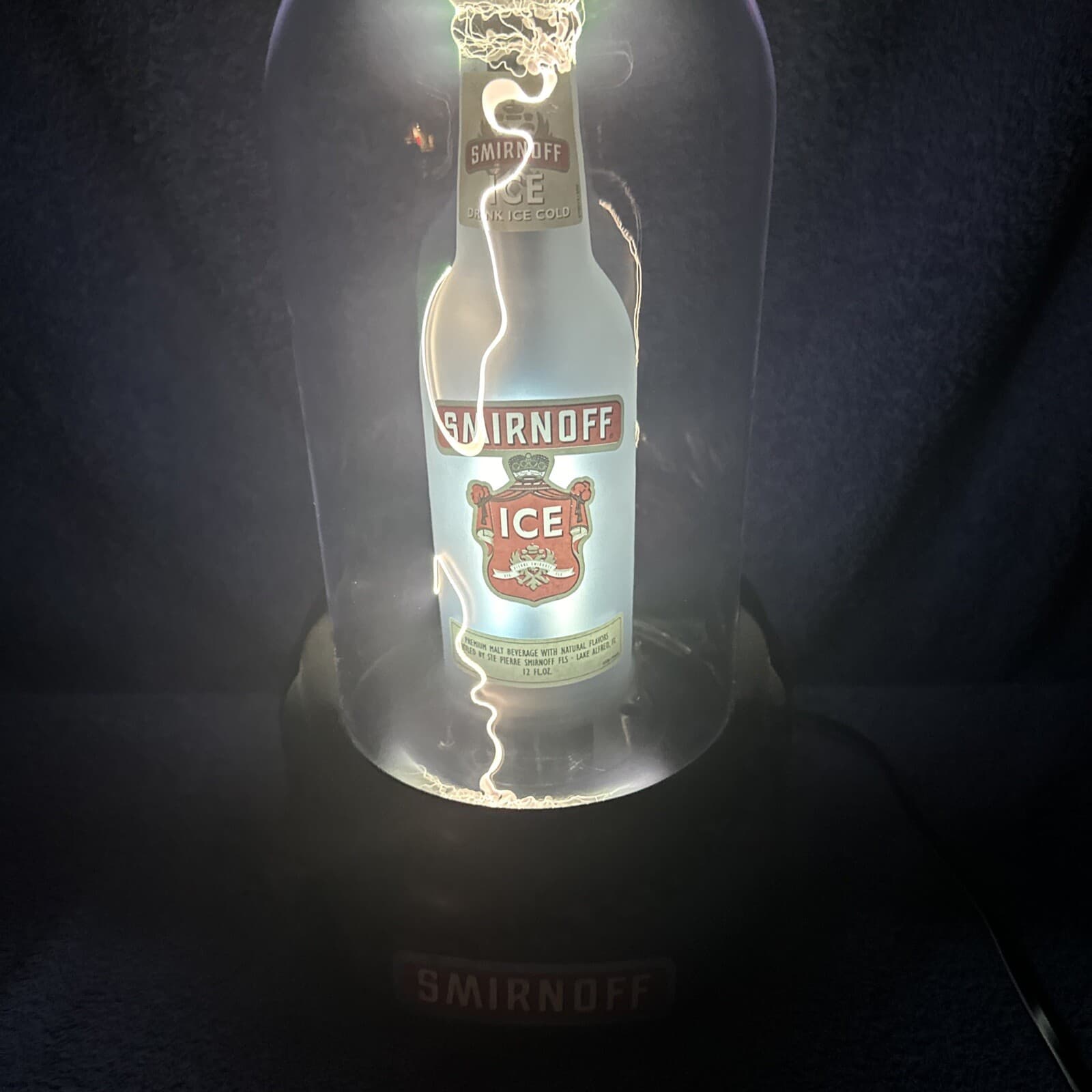 AWESOME SMIRNOFF ICE LIGHT UP BOTTLE PLASMA SIGN LAMP 2 2