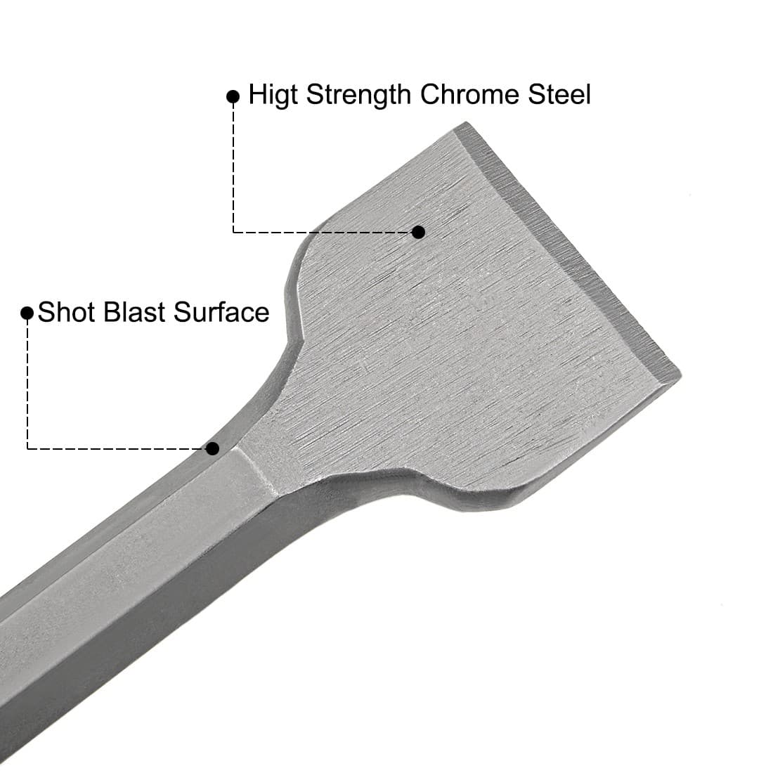 Scraping Chisel 50mm Dia Masonry Drill Bit Hex Shank for Electric Jack 3