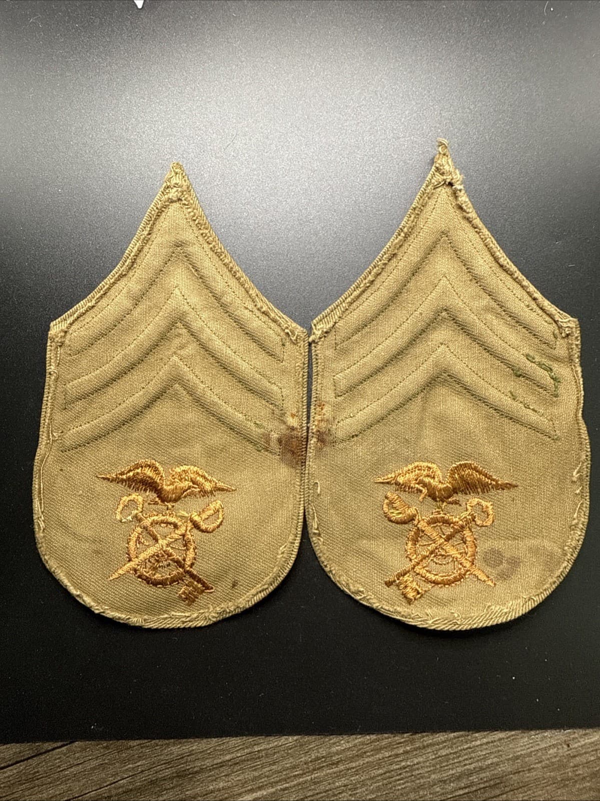 WWI Army Quartermaster Sergeant Patch, Set Military 4