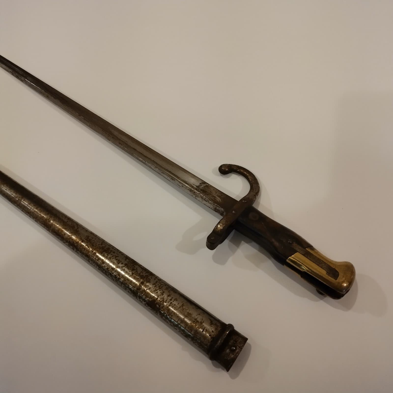 1800s bayonet, RARE, GLOBALLY BANNED -TRIANGULAR BLADE CAUSES UNTREATABLE WOUNDS 3
