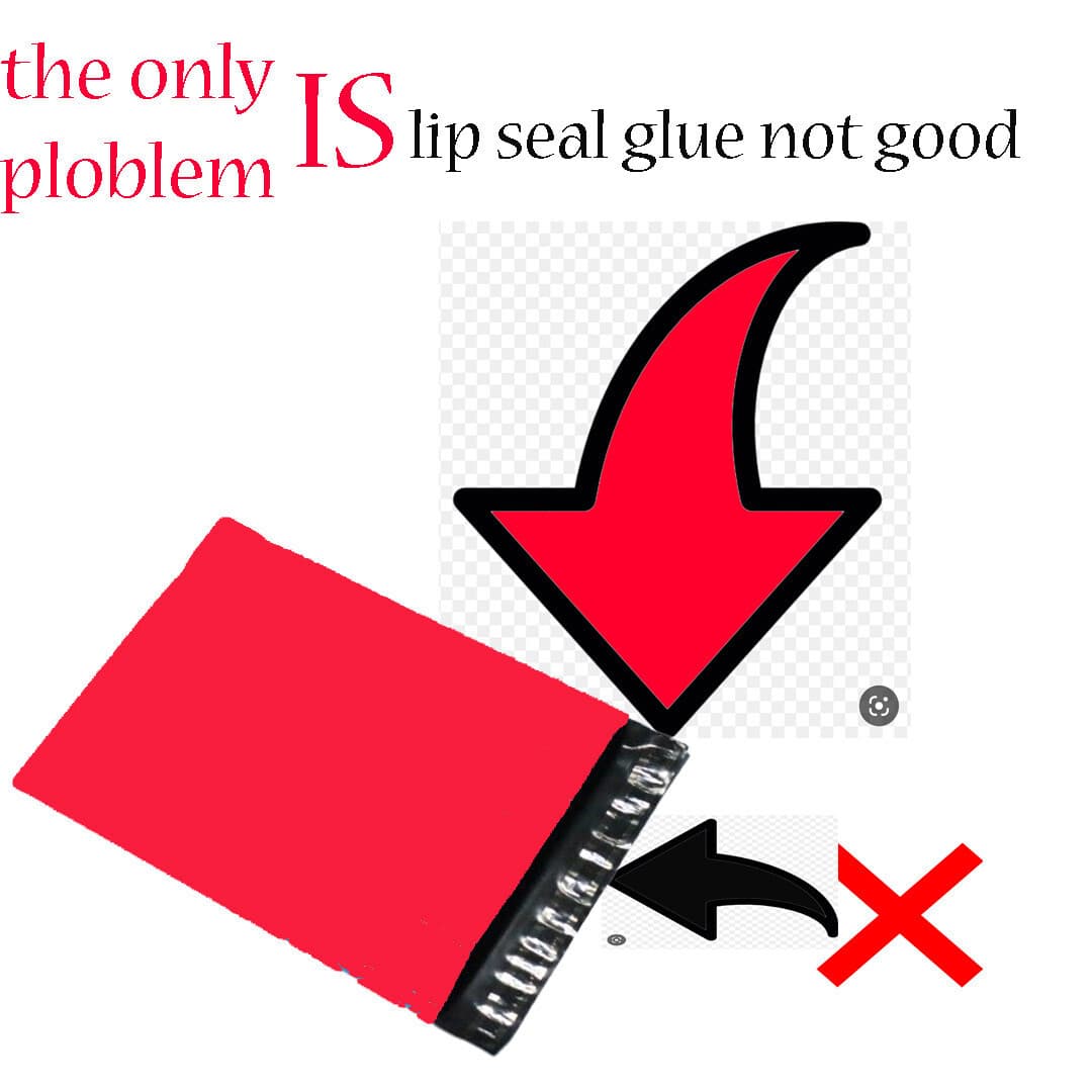 100 10X13 Red Shipping Mailers Plastic Envelopes (Defective product no return)!! 2