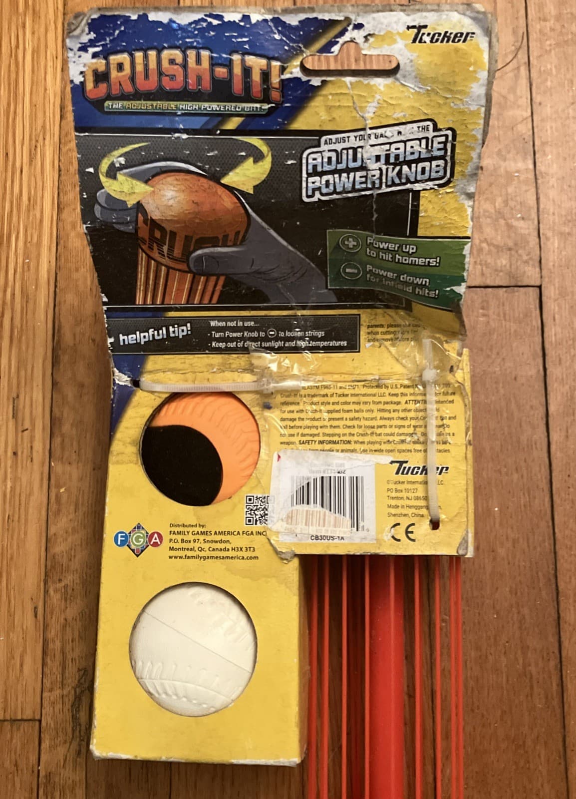 Tucker Crush-It Adjustable High-Powered Bat w/ Curve Ball Included Set RARE 6