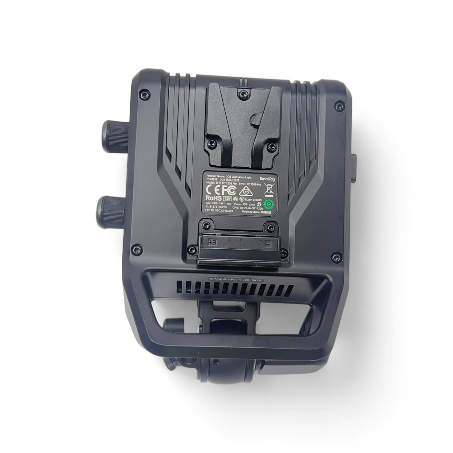 SMALLRIG RC 220B Pro 220W COB Video Light – Bi-Color 2700K–6500K, Bowens Mount 5